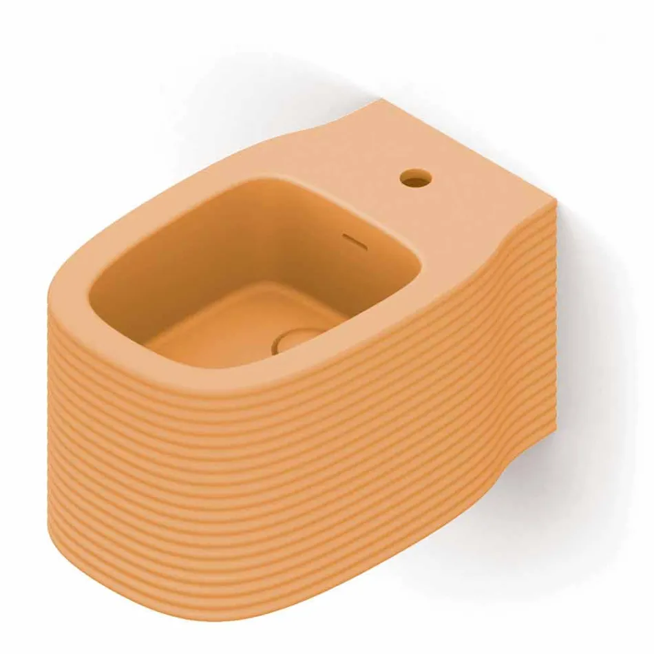 Ceramiczny bidet wiszący o nowoczesnym designie wyprodukowany we Włoszech, Hamlet Viadurini