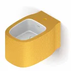 Ceramiczny bidet wiszący o nowoczesnym designie wyprodukowany we Włoszech, Hamlet Viadurini