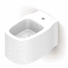 Ceramiczny bidet wiszący o nowoczesnym designie wyprodukowany we Włoszech, Hamlet Viadurini