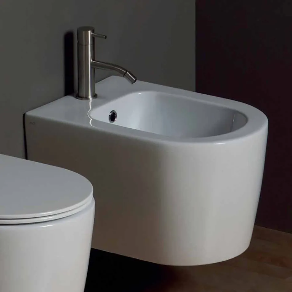 Nowoczesny ceramiczny bidet Shine Square 50x35cm, wyprodukowany we Włoszech Viadurini
