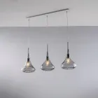 Żelazna szyna ze szkłem pyreksowym Wyprodukowano we Włoszech do dekoracji wnętrz - Corinto Viadurini