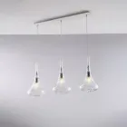 Żelazna szyna ze szkłem pyreksowym Wyprodukowano we Włoszech do dekoracji wnętrz - Corinto Viadurini