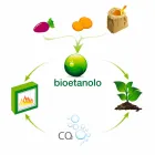 Kominek Bio White Wall o nowoczesnym designie z wkładką szklaną Erica Viadurini