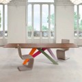 Bonaldo Big Table stół rozkładany drewno firnirowane made in Italy 