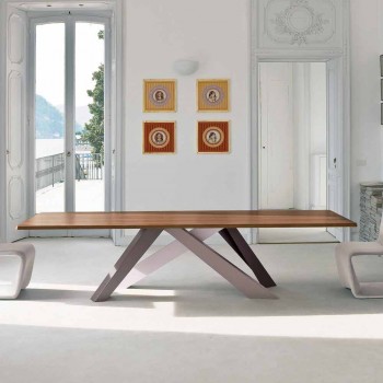 Stolik z drewna fornirowanego Bonaldo Big Table wykonany we Włoszech