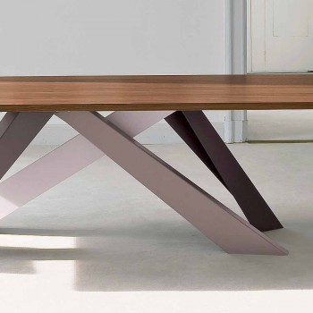 Stolik z drewna fornirowanego Bonaldo Big Table wykonany we Włoszech