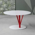 Bonaldo Kadou stolik kawowy z lakierowanej stali śred. 70 cm design