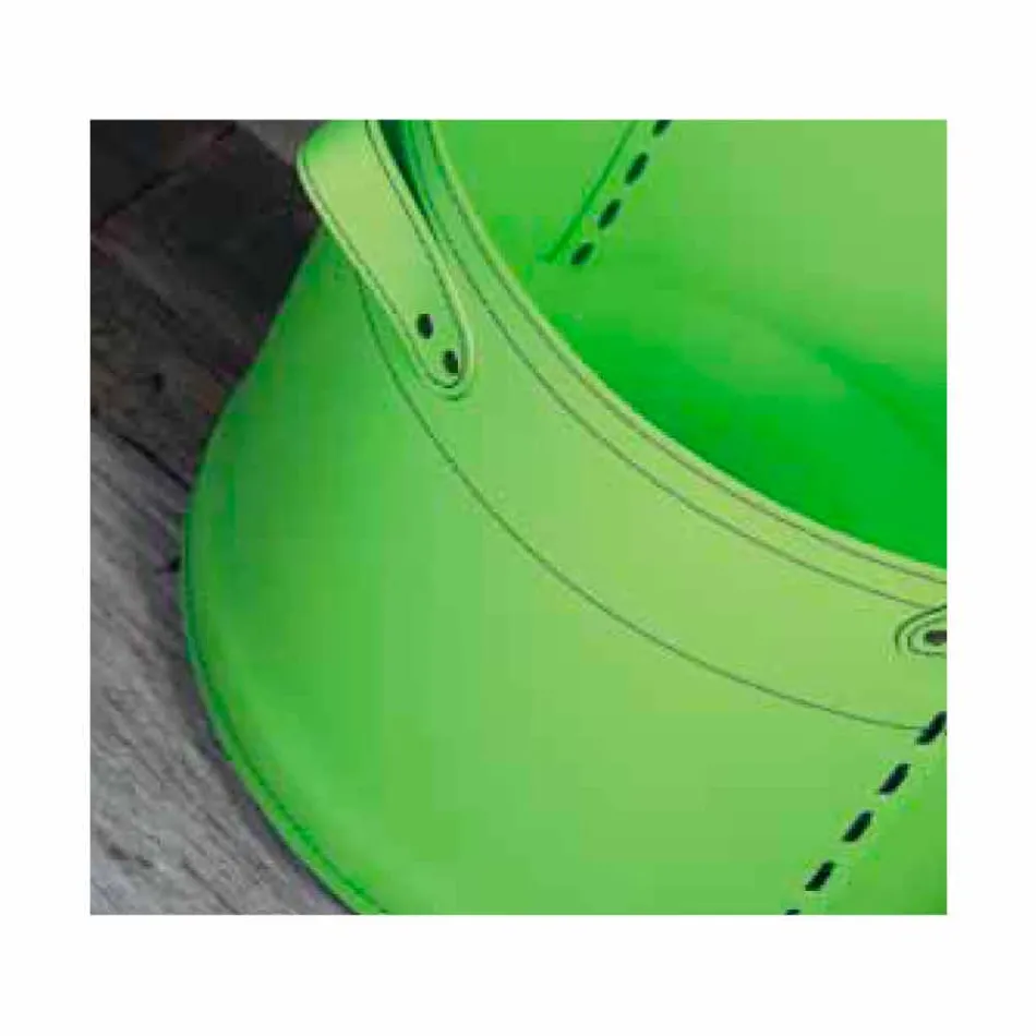 Uchwyt na drewno w 100% wyprodukowany we Włoszech ze skóry Cartesio Viadurini