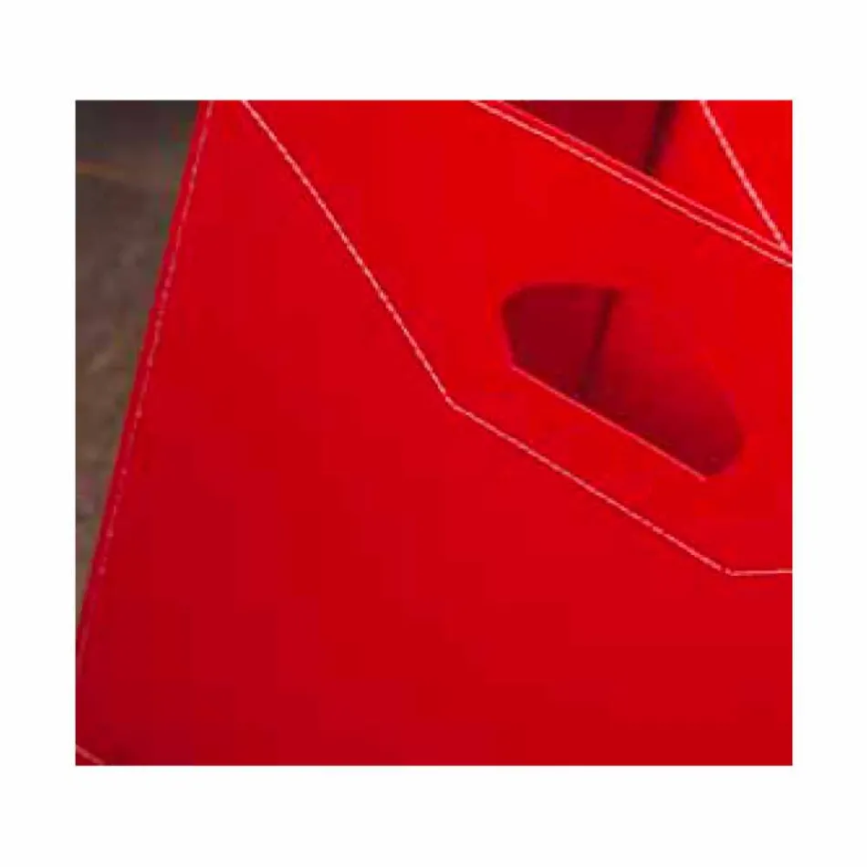 Drewniana torba w 100% wykonana ze skóry Innovo wyprodukowanej we Włoszech Viadurini