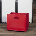 Drewniana torba w 100% wykonana ze skóry Innovo wyprodukowanej we Włoszech Viadurini