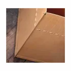 Torba na drewno opałowe z neutralnej skóry w 100% wyprodukowana we Włoszech Viadurini