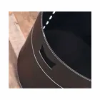 Uchwyt na drewno w 100% wyprodukowany we Włoszech ze skóry Plato Viadurini