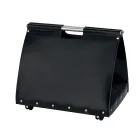 Torba na drewno opałowe z ekoskóry na kółkach Made in Italy - Ślimak Viadurini