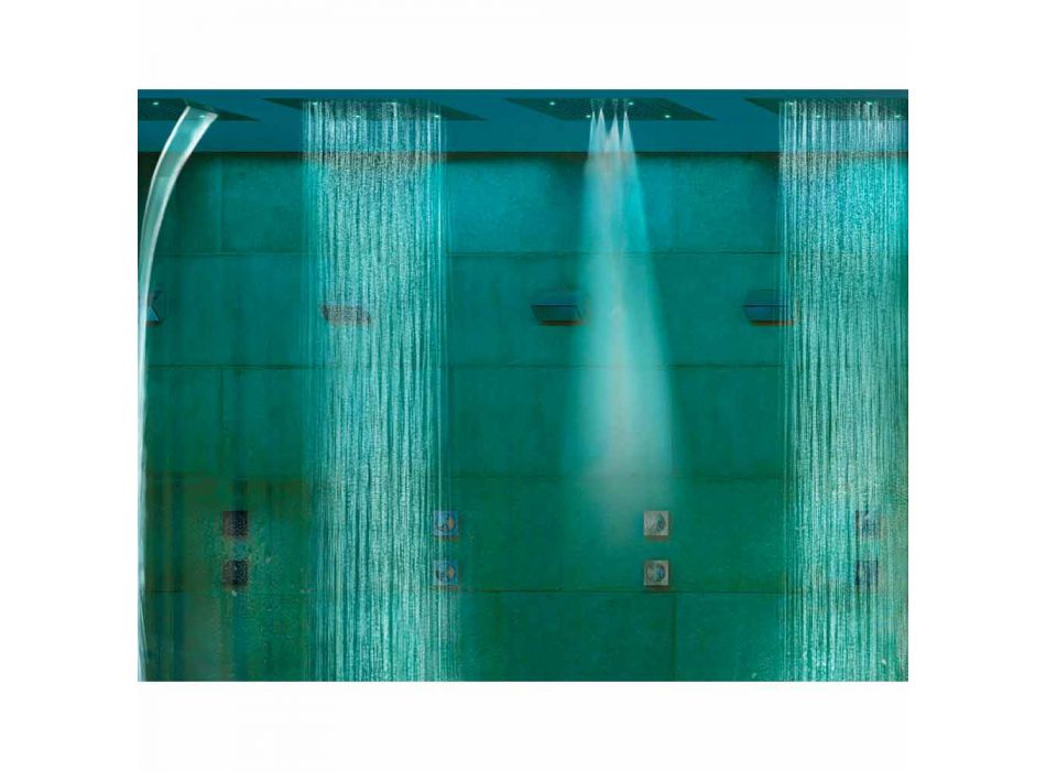 Bossini Sen głowica prysznicowa z trzema strumieniami z nowoczesnej terapii kolorami Viadurini