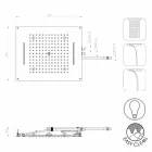 Bossini Sen głowica prysznicowa z trzema strumieniami z nowoczesnej terapii kolorami Viadurini