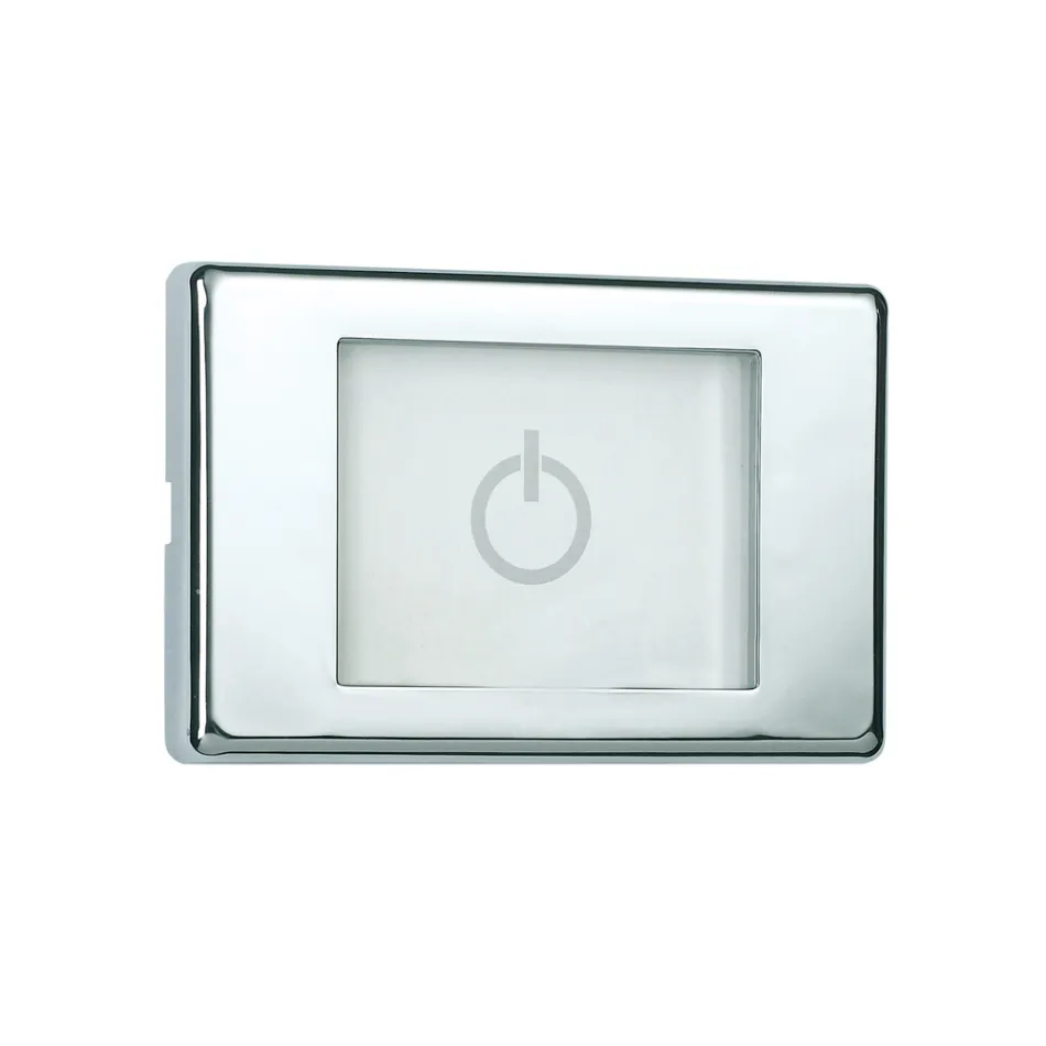 Nowoczesna głowica prysznicowa Bossini Dream w chromowanym wykończeniu z oświetleniem LED i czterema funkcjami Viadurini