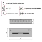 Palnik do biokominka elektryczny siła  3,6kW model Aron 60 Viadurini