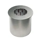 Okrągły palnik ze stali satynowej do kominka na bioetanol - Griff12 Viadurini