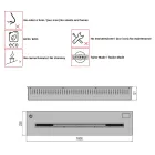 Palnik do biokominka wbudowany siła 3,6W model Aron 100 Viadurini