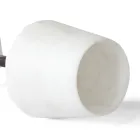 Kieliszek do wina z satynowego białego marmuru Carrara i czerwonego Levanto - Caglio Viadurini