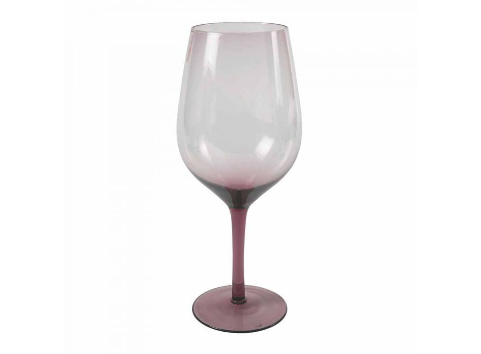 Białe lub czerwone kolorowe kieliszki do wina w szkle 3 warianty 12 sztuk - Aperi