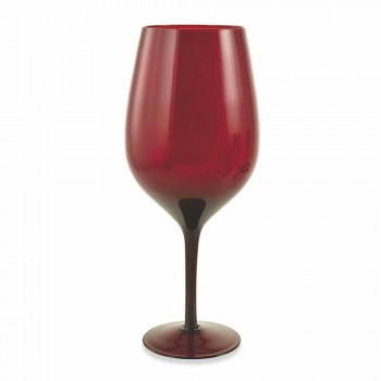 Białe lub czerwone kolorowe kieliszki do wina w szkle 3 warianty 12 sztuk - Aperi