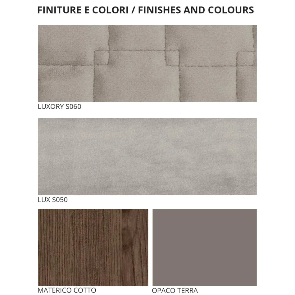 Sypialnia z 4 nowoczesnymi elementami designu Made in Italy - Electric Viadurini