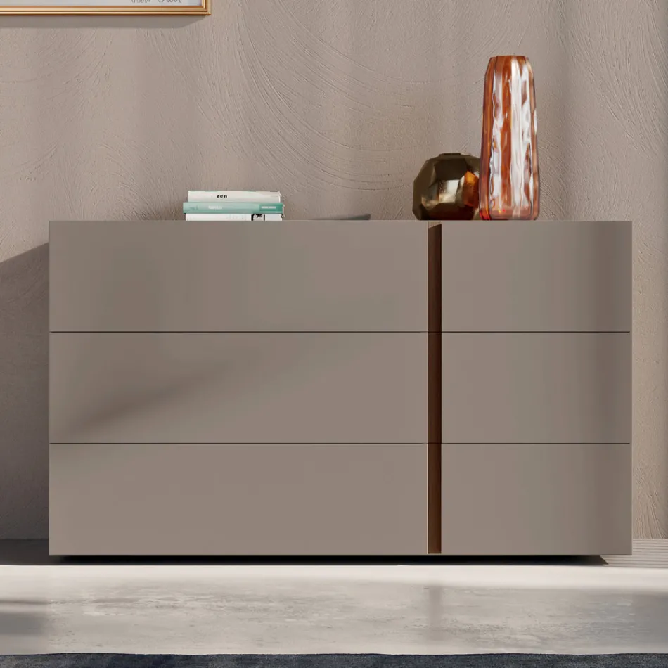 Sypialnia z 4 elementami Nowoczesny styl Made in Italy Wysoka jakość - Minorco Viadurini