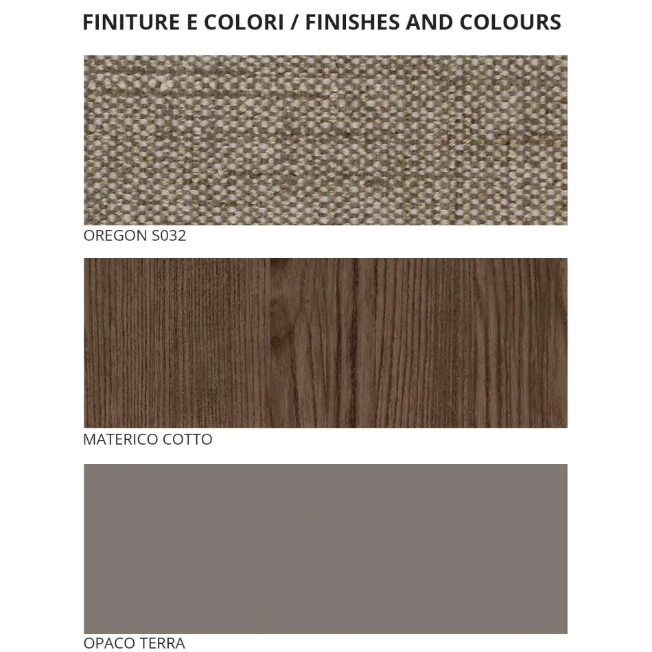 Sypialnia z 4 elementami Nowoczesny styl Made in Italy Wysoka jakość - Minorco Viadurini