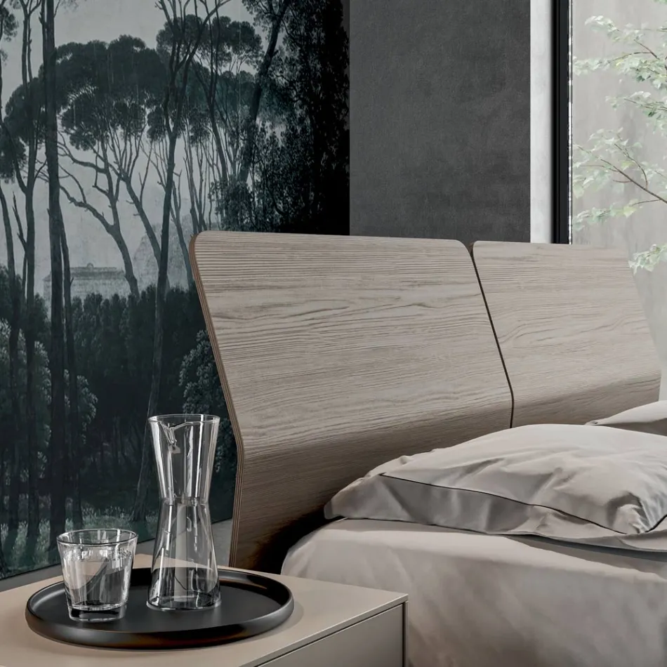 Kompletna sypialnia z 4 wysokiej jakości elementami Made in Italy - Odema Viadurini