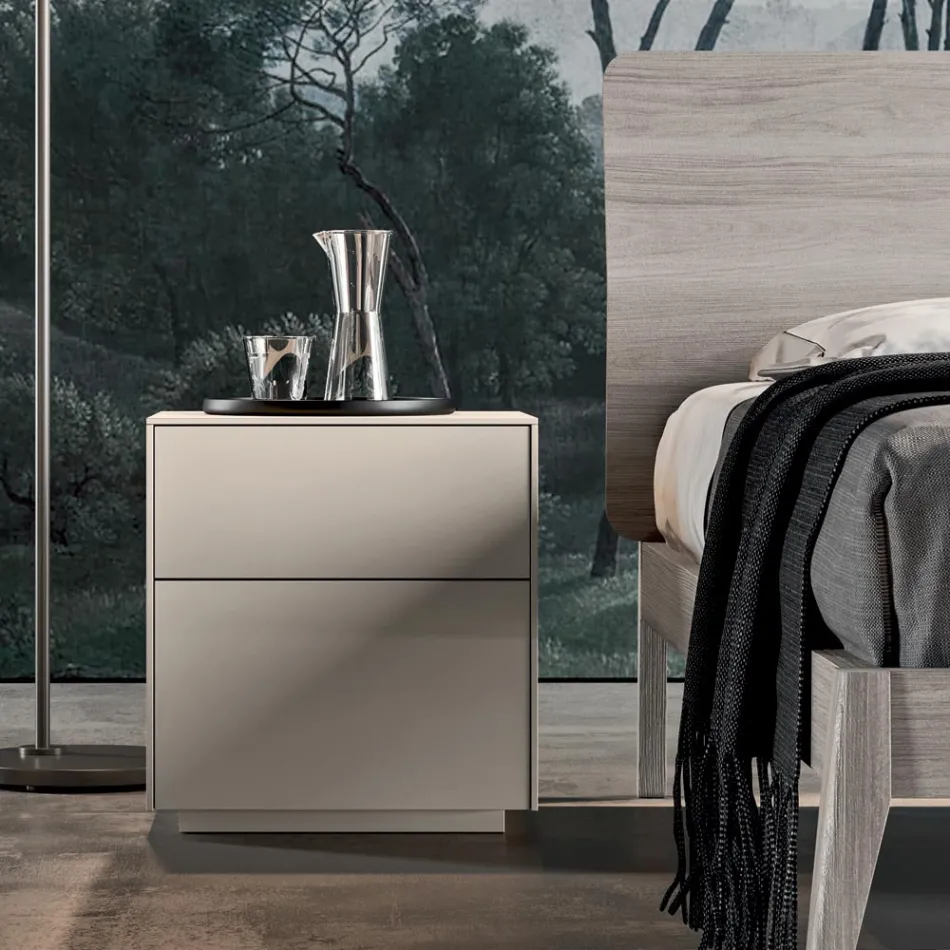 Kompletna sypialnia z 4 wysokiej jakości elementami Made in Italy - Odema Viadurini