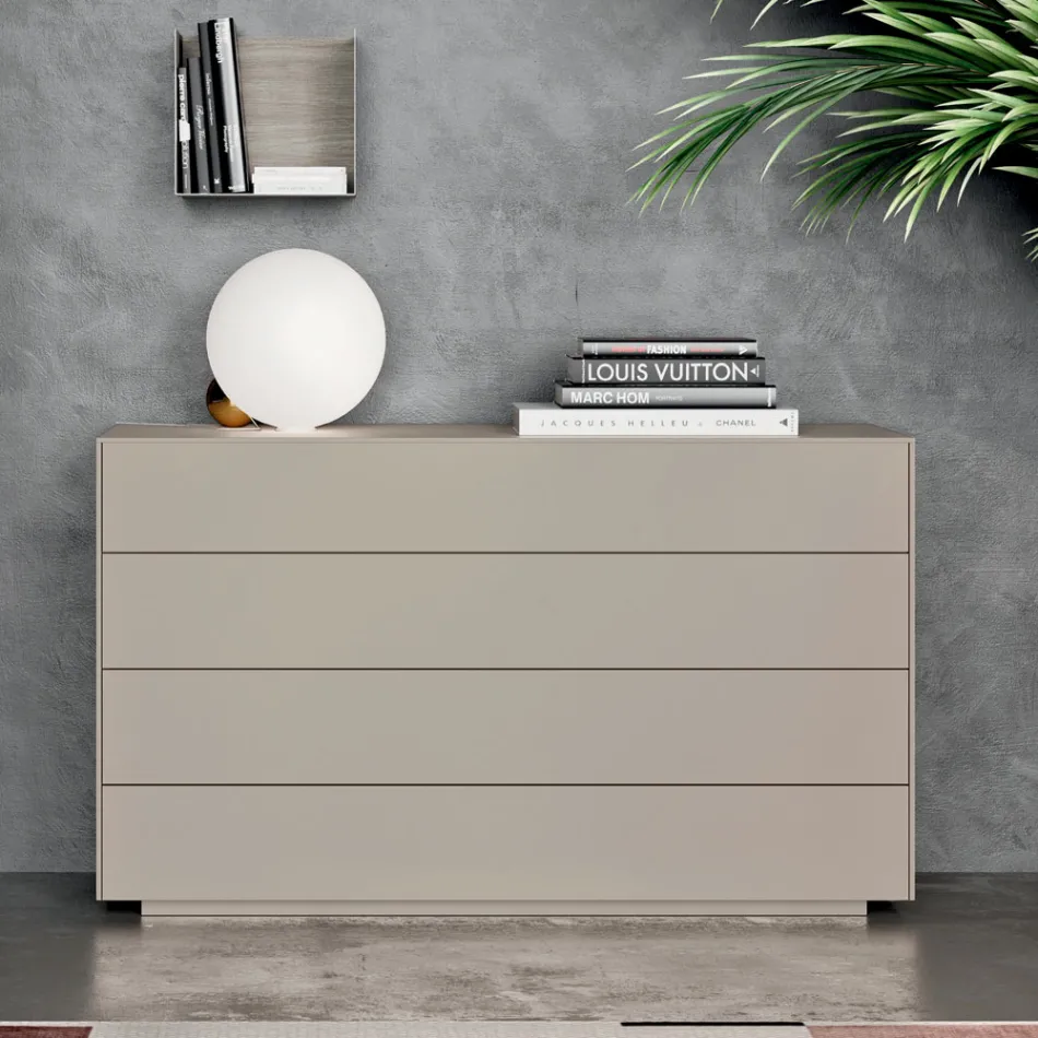 Kompletna sypialnia z 4 wysokiej jakości elementami Made in Italy - Odema Viadurini