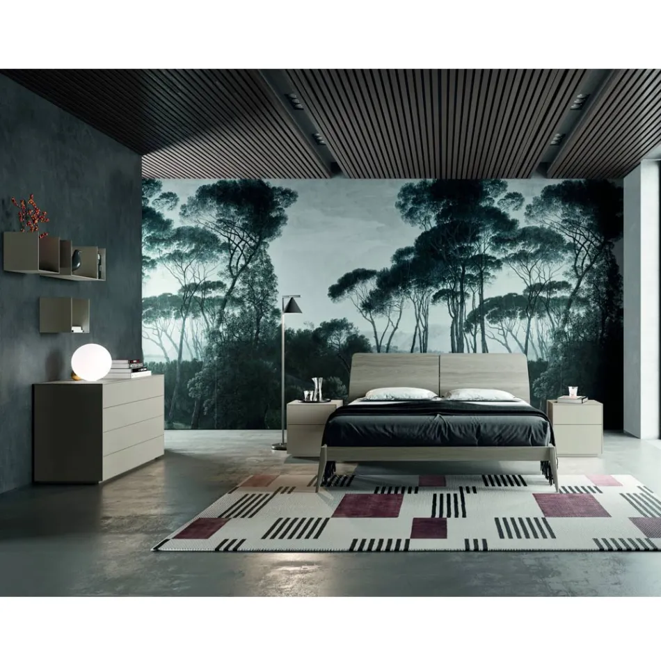 Kompletna sypialnia z 4 wysokiej jakości elementami Made in Italy - Odema Viadurini