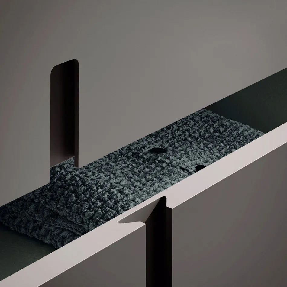 Kompletna sypialnia z 5 elementami w nowoczesnym stylu Made in Italy - Savanna Viadurini