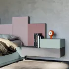 Kompletna sypialnia z 5 elementami Made in Italy wysokiej jakości - kwarc Viadurini