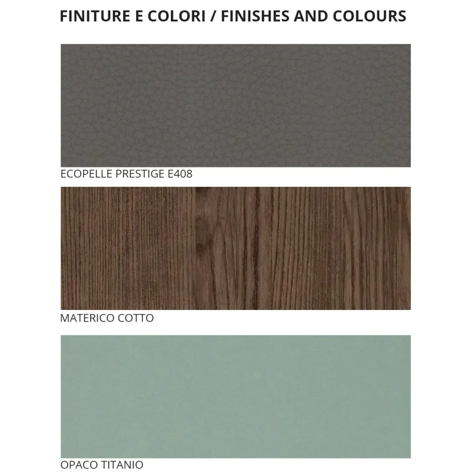 Pokój Dwuosobowy z 5 luksusowymi elementami Made in Italy - Emerald Viadurini