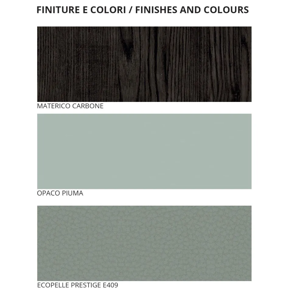 Pokój Dwuosobowy z 5 Elementami Nowoczesny Styl Made in Italy - Octavia Viadurini