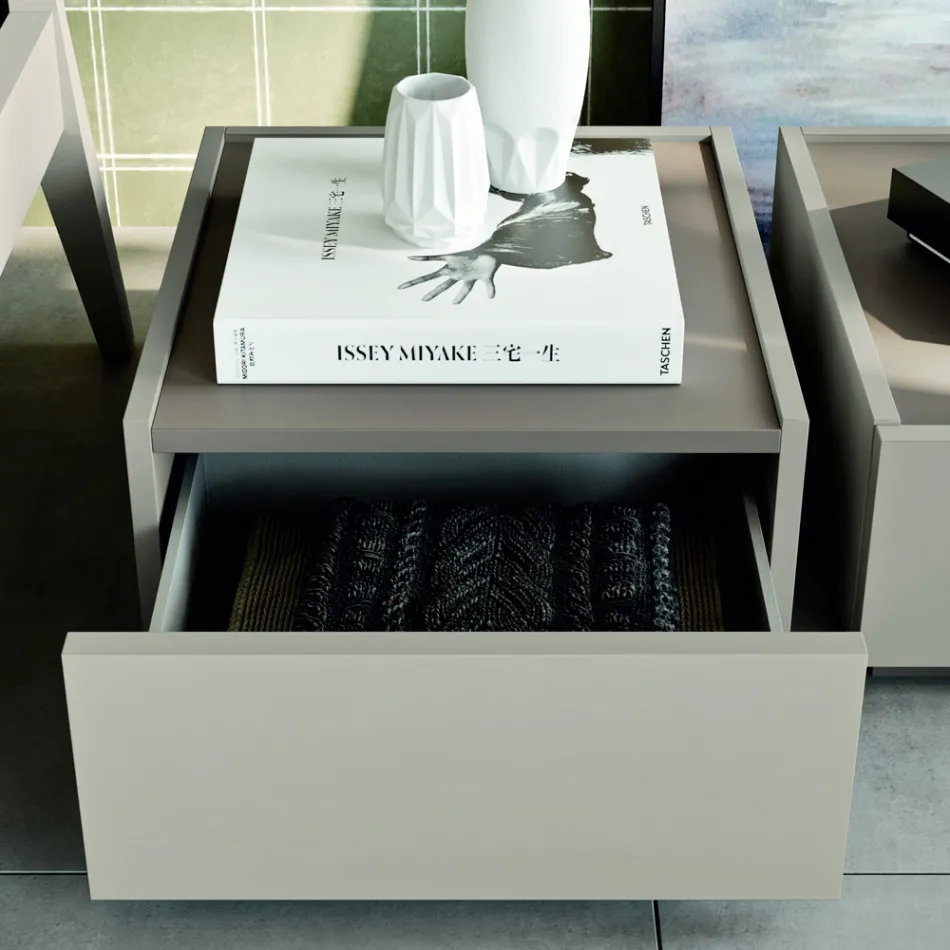 Nowoczesna 5-elementowa sypialnia w nowoczesnym stylu Made in Italy - Melodia Viadurini