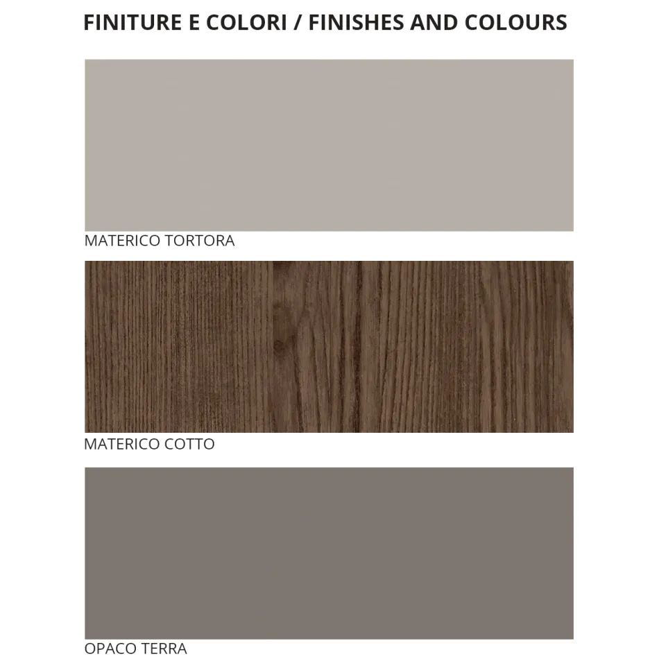 Nowoczesna 5-elementowa sypialnia w nowoczesnym stylu Made in Italy - Melodia Viadurini