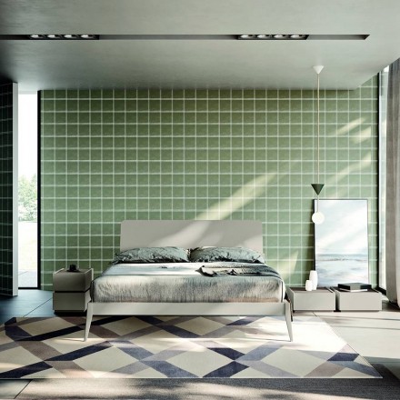 Nowoczesna 5-elementowa sypialnia w nowoczesnym stylu Made in Italy - Melodia Viadurini