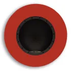 Okrągły ścienny kominek na bioetanol z malowanej stali - Trenton Viadurini