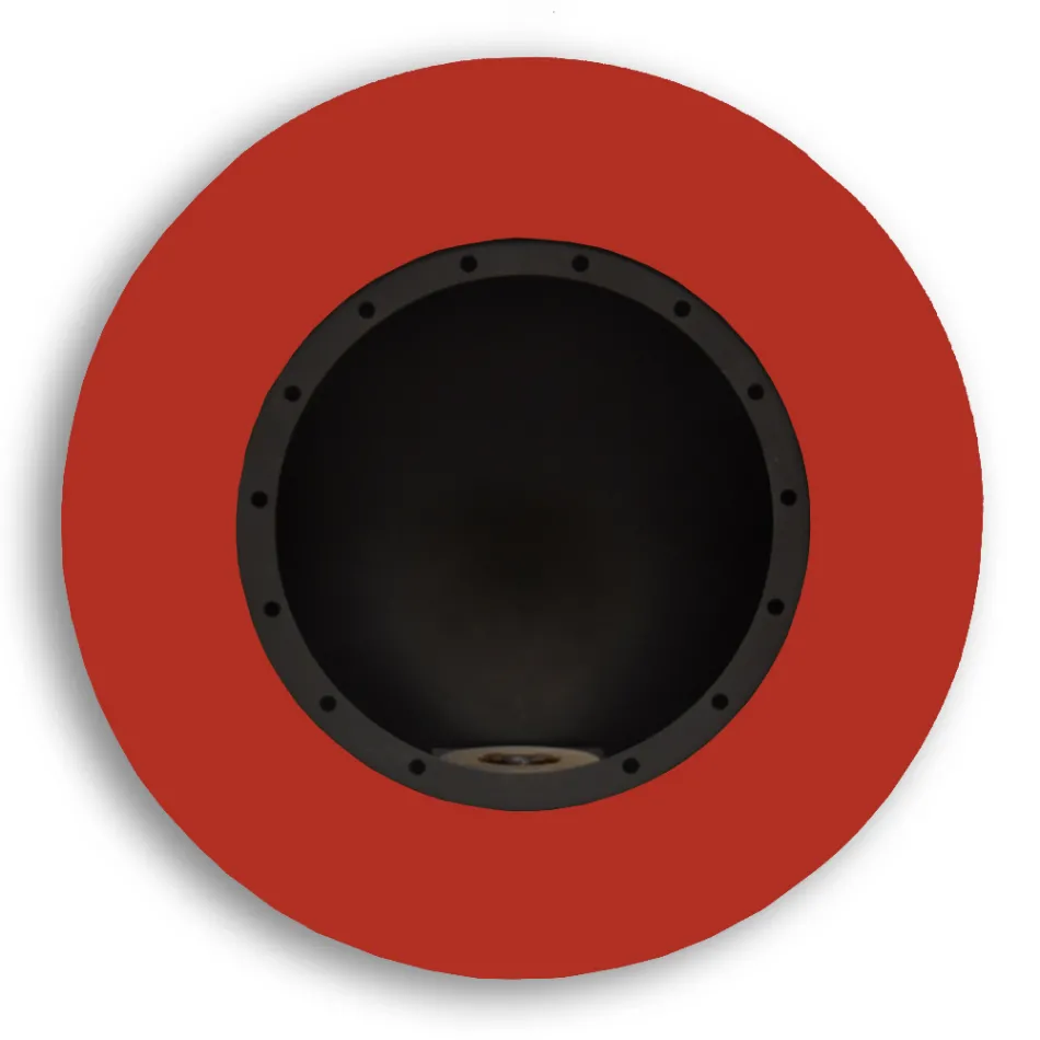 Okrągły ścienny kominek na bioetanol z malowanej stali - Trenton Viadurini