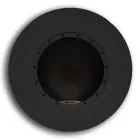 Okrągły ścienny kominek na bioetanol z malowanej stali - Trenton Viadurini