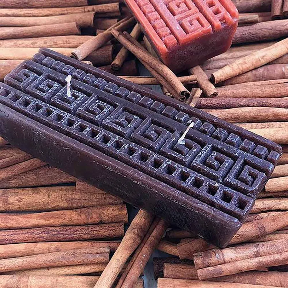 Prostokątna świeca zapachowa Artisan o zapachu cynamonu Made in Italy - Alissa Viadurini