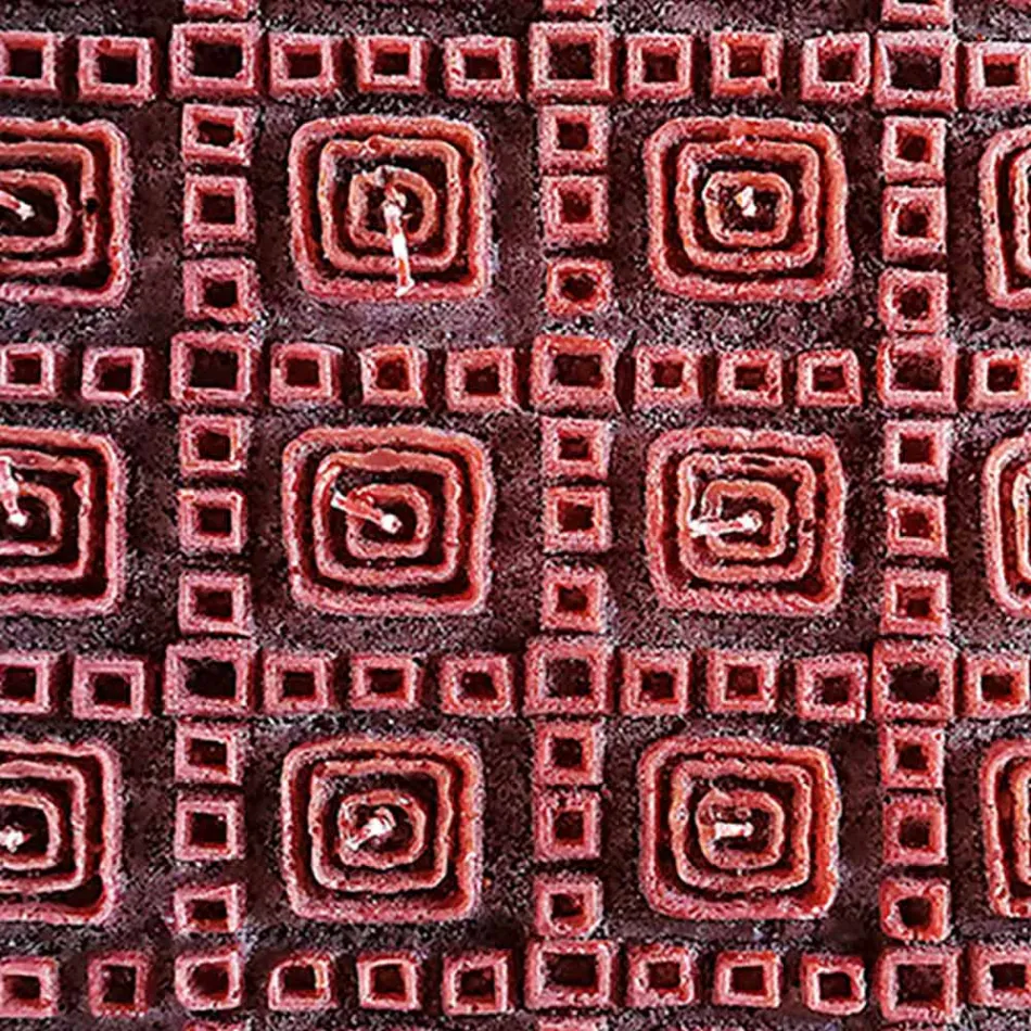 Świeca zapachowa z brązowego wosku z 25 knotami Made in Italy - Piura Viadurini