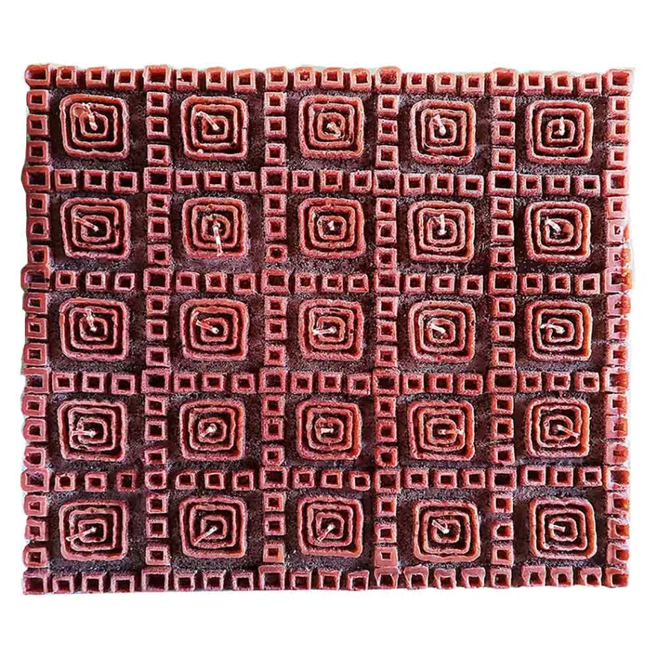 Świeca zapachowa z brązowego wosku z 25 knotami Made in Italy - Piura Viadurini