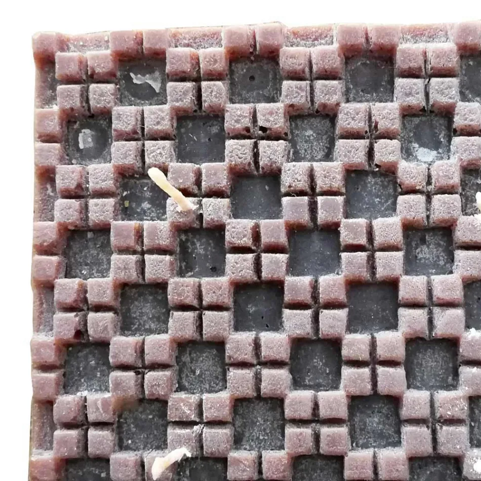 Świeca woskowa zapachowa cynamonowa z 4 knotami Made in Italy - Yuma Viadurini