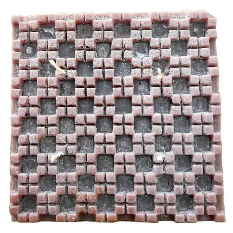 Świeca woskowa zapachowa cynamonowa z 4 knotami Made in Italy - Yuma Viadurini