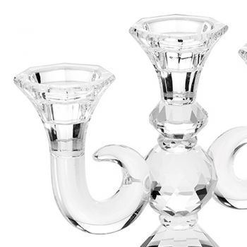 3-płomieniowe kryształowe świeczniki Luksusowy design Made in Italy - Genoveffa