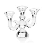 3-płomieniowe kryształowe świeczniki Luksusowy design Made in Italy - Genoveffa Viadurini